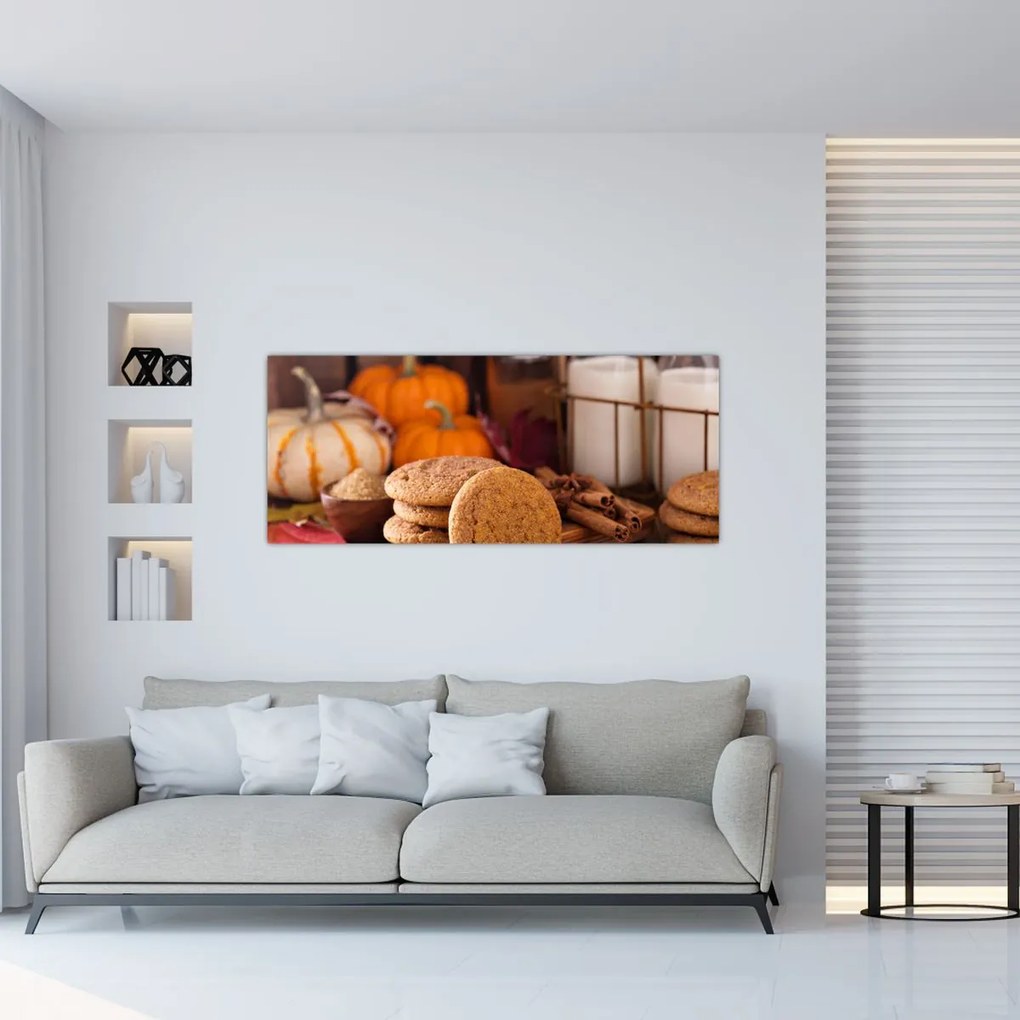 Tablou - Biscuiți de toamnă (120x50 cm)