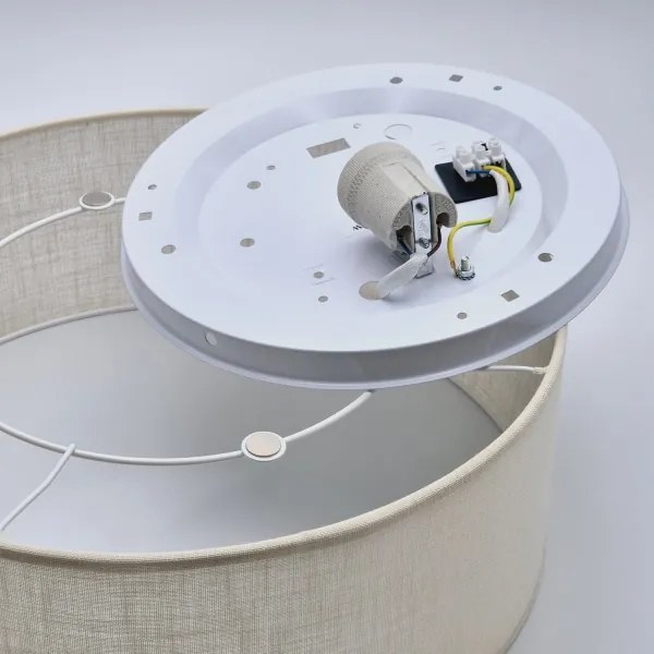 Plafonieră SIRJA 1xE27/60W/230V, diam. 35 cm, crem