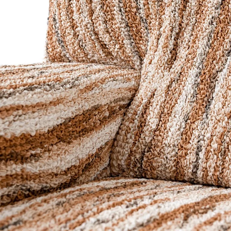 Huse bielastice OCEANO NOU cărămizii 2fotoliu cu manere de lemn (l. 80 -140 cm)
