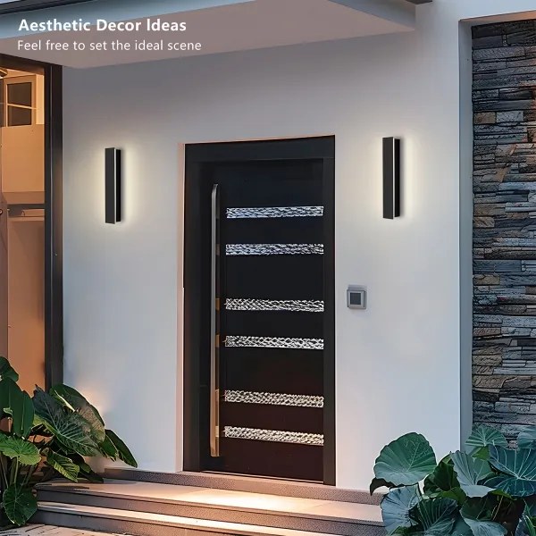 Brilagi - Aplica de exterior LINEAR LED, 8W, 230V, 4000K, IP65, negru