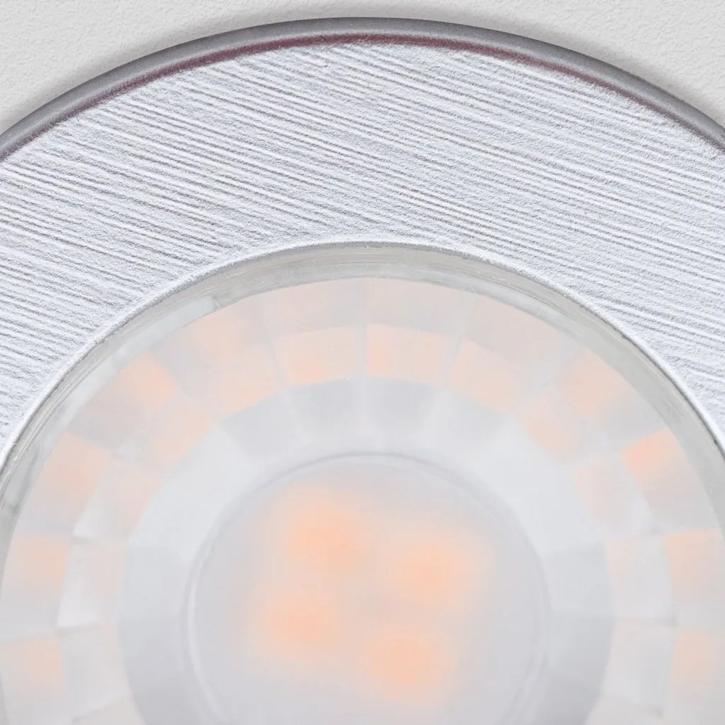 Set de 3 Spoturi LED incastrabile tavan ARTIST D-4,4cm argintiu