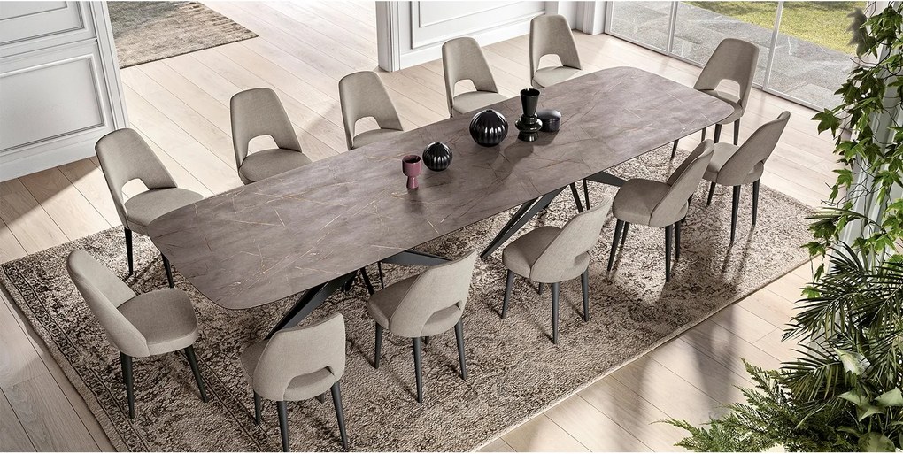Masă lemn masiv de dining Eclat 200/275/400×120 cm - 400 cm