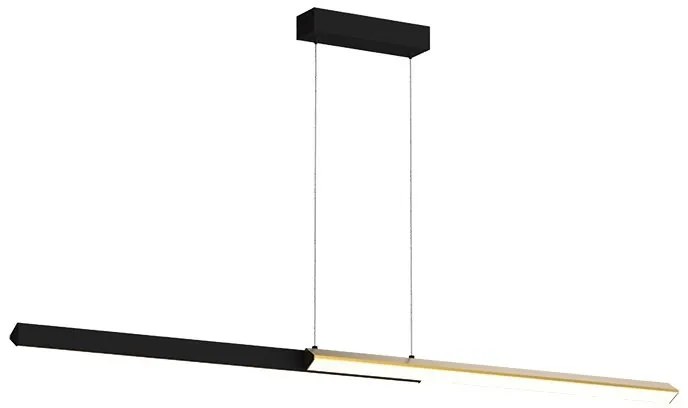 Lustra LED, Design Liniar, 44W 3000K BLACK-BRASS ZB-2559
