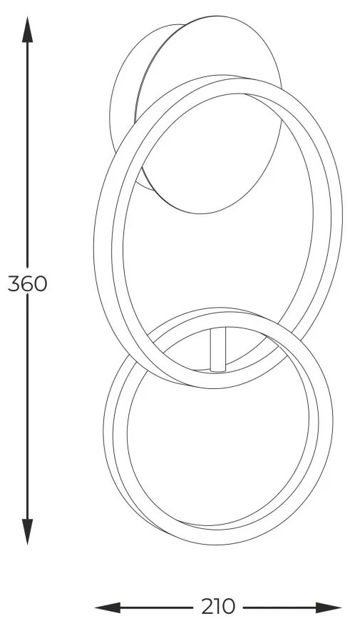 Lustra LED moderna design circular RANDO