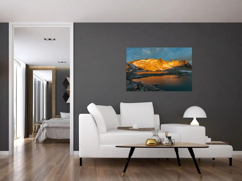 Tablou cu peisaj montan (90x60 cm)