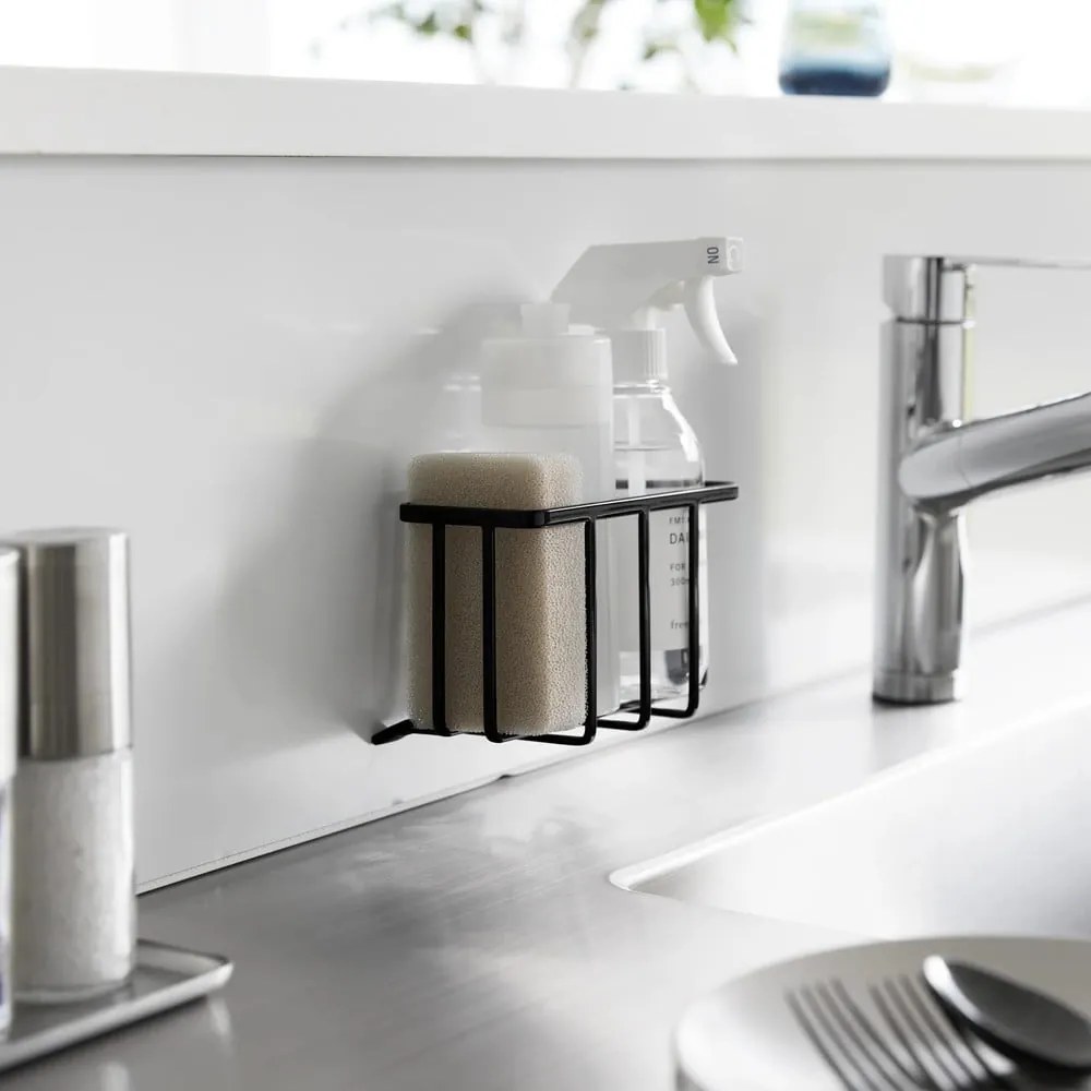 Suport pentru accesorii de spălat negru autoadeziv din metal Film Hook – YAMAZAKI