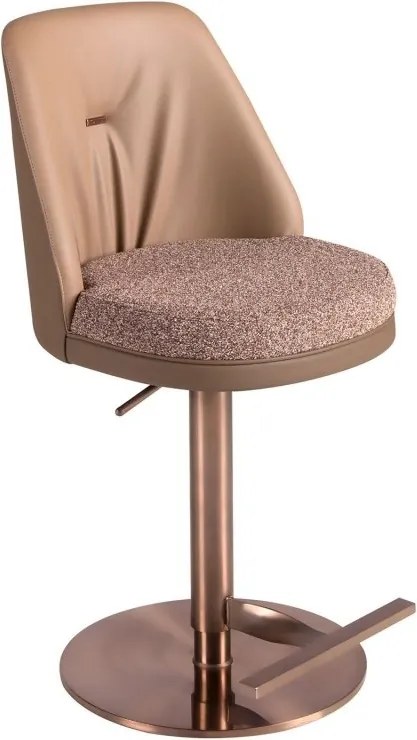 Scaun de bar pivotant cu inaltime reglabila Stool maro
