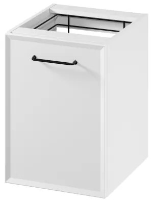 Cersanit S1022-011 - Dulap suspendat de baie cu coș pentru rufe MILLE 40x45 cm, alb