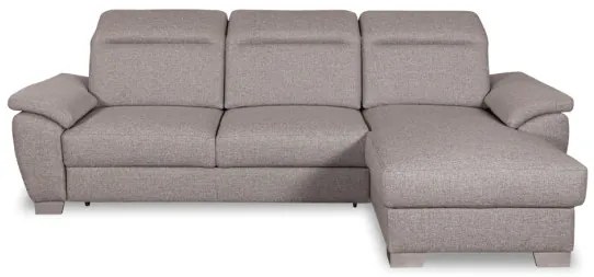 Coltar Extensibil Cu Insula Dreapta Dax, 5 Locuri, Lada De Depozitare, Gri, 299 Cm