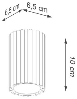 Brilagi - Spot LED CRESTO 1xGU10/10W/230V 10 cm alb