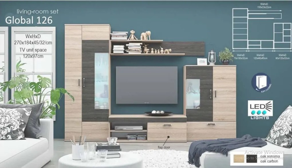 Living GLOBAL126 - blanco+norte