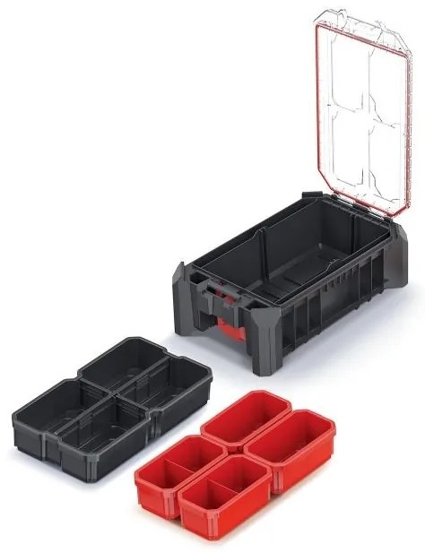 Organizator C, 36,8 cm, inaltime cu cutii, negru