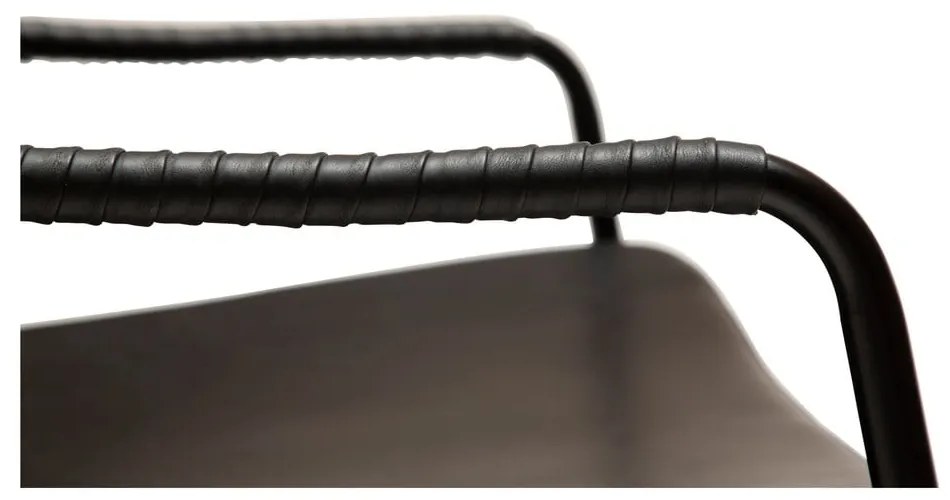 Fotoliu din piele artificială DAN-FORM Denmark Boto, negru