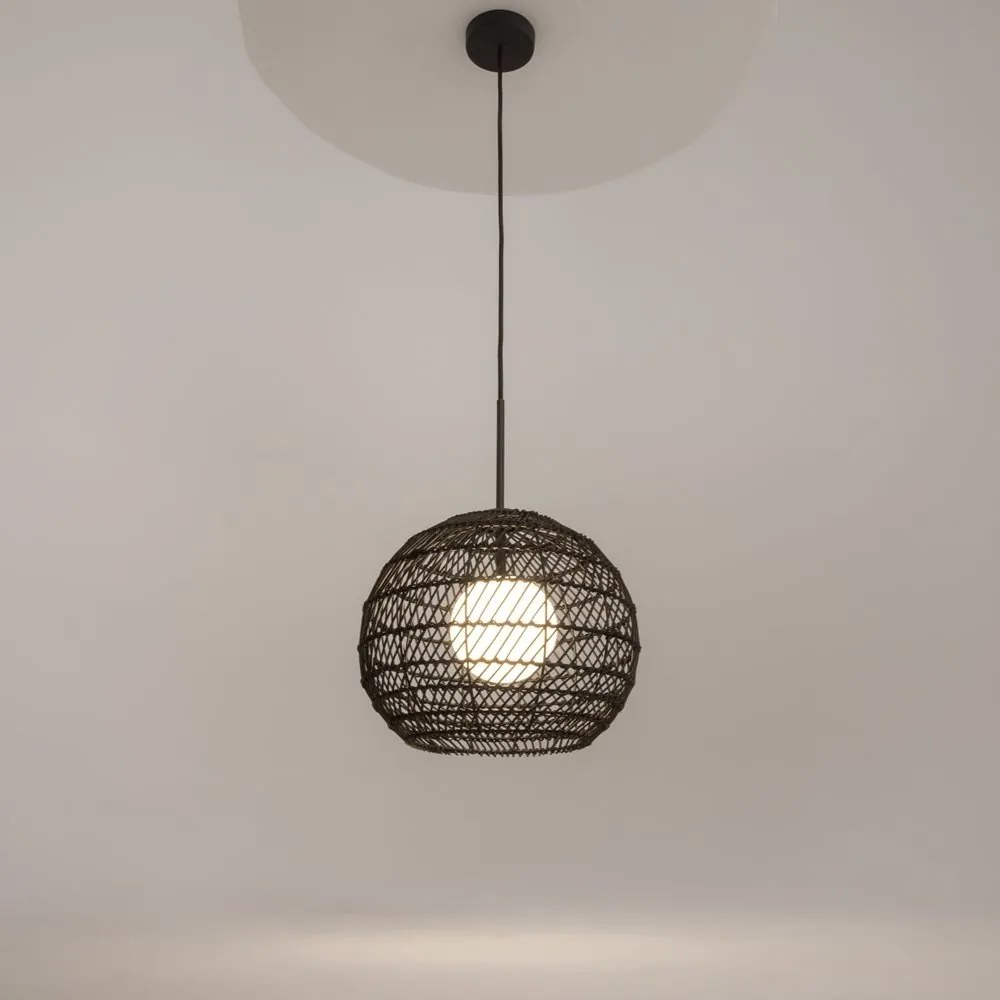 Lustra/Pendul design modern CANE 30cm negru