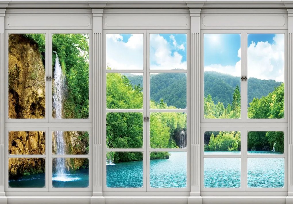 Fototapet - Privire spre geamul cascadelor (152,5x104 cm)
