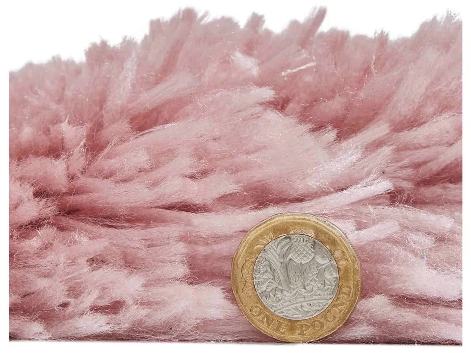 Covor Think Rugs Polar, 80 x 150 cm, roz