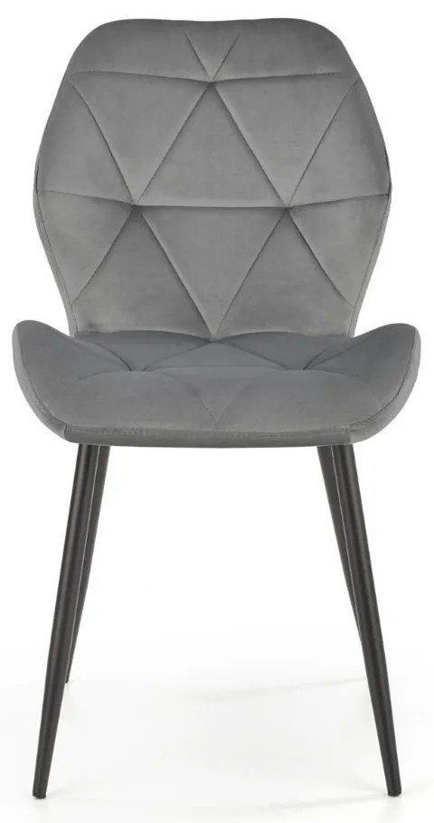 Scaun de bucaterie Pelor, gri/negru
