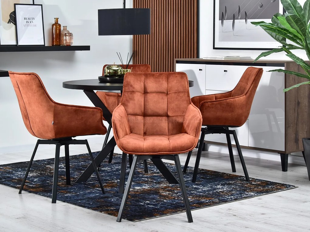 Scaun Aranbura (cupru + negru). Promo -8%. 1110907