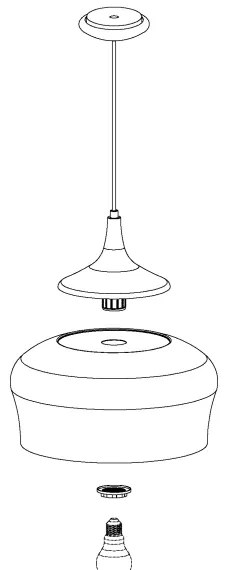 Eglo 95383 - Lustra OBREGON 1xE27/60W/230V