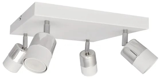 Spot LED TUBSSON 4xGU10/4,8W/230V alb/crom lucios