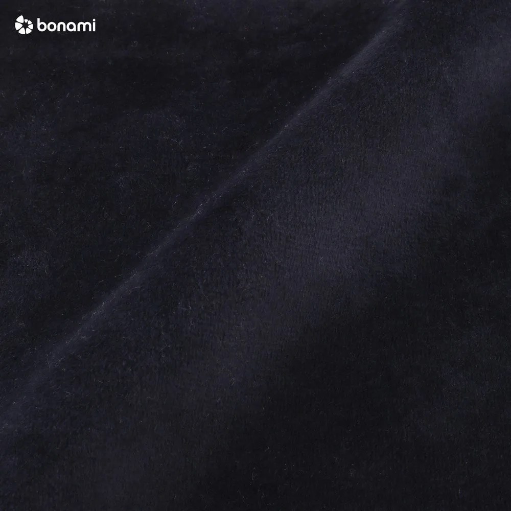 Canapea albastru-închis cu tapițerie din catifea 160 cm Vienna – Cosmopolitan Design