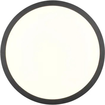 Trio - Plafonieră LED dimabilă ISEO, 24 W, 230 V, 3000 K, Ø 40 cm, neagră