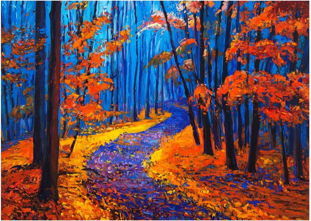 Tablou - Pădurea toamna (70x50 cm)