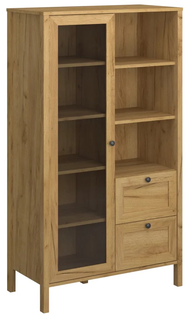 Vitrină Keira 1W2S (Stejar craft auriu). 1052997