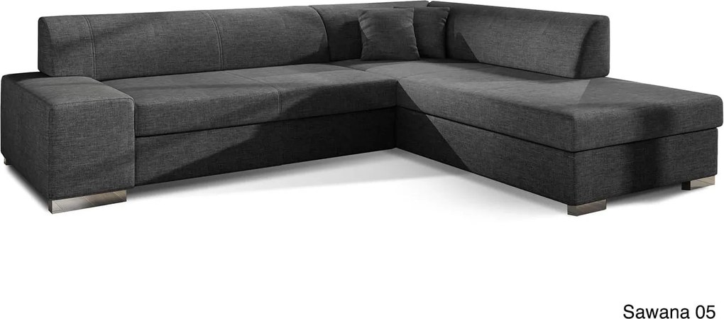Colțar lemn masiv Extensibil Primo Depozitare 278x217cm Personalizabil - Sawana 21, Stânga