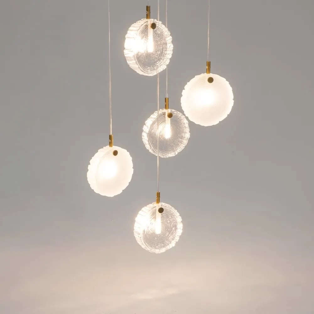 Lustra suspendata design decorativ modern Frozen 5L