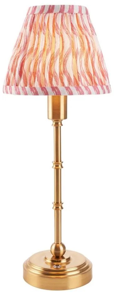 Lampă LED reîncărcabilă dimabilă de masă Endon 114804 BURLEY LED/1,5W/5V alamă/roz