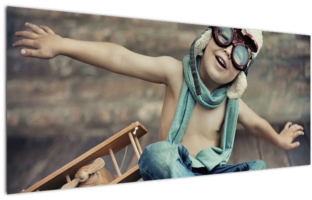 Tablou - Tânăr aviator (120x50 cm)