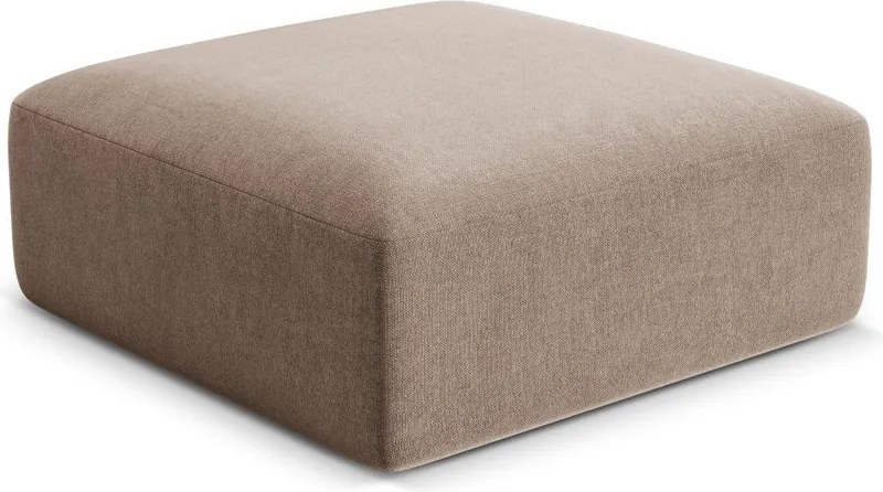 Taburet maro deschis cu tapițerie din catifea Campi – Cosmopolitan Design