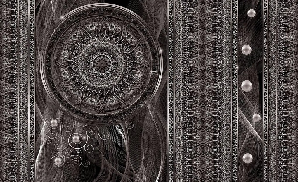 Fototapet - Abstracție cu vise alb negre (254x184 cm)