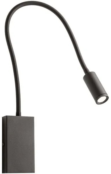 Veioză LED flexibilă Redo 01-2755 WALLIE LED/3W/230V USB CRI 90 negru