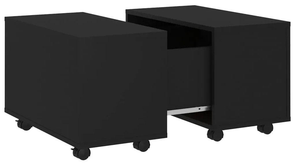 806859 vidaXL Măsuță de cafea, negru, 60x60x38 cm, lemn prelucrat