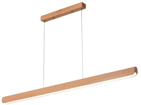 Lustră LED pe cablu LED/22W/230V 4000K 120 cm fag/lemn masiv