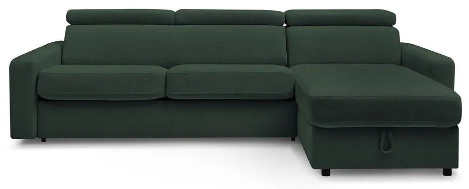 Colțar verde închis extensibil (cu colț variabil) Monaco – Bobochic Paris