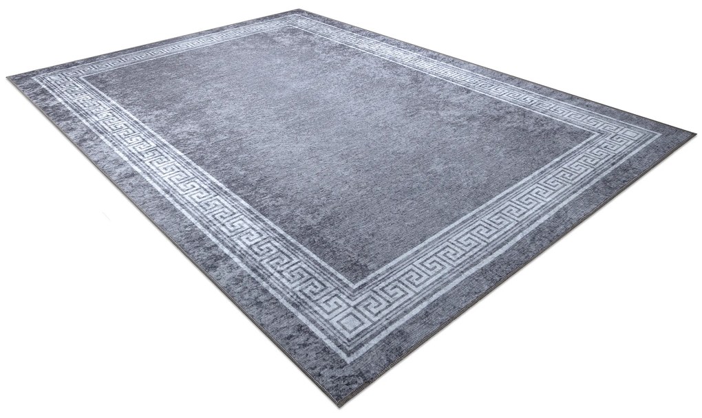 MIRO 51317.807 covor lavabil Cadru, greacă anti-alunecare - gri - SECUNDAR-COTATI PRODUSUL