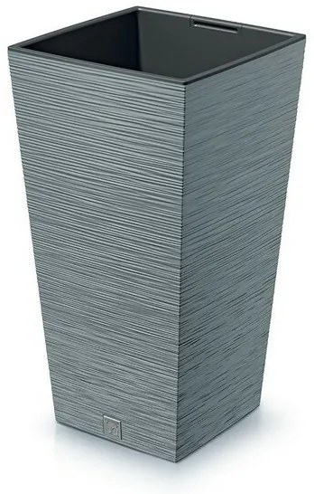 Ghiveci de flori FURU SQUARE 39,5 cm, gri, 39 cm