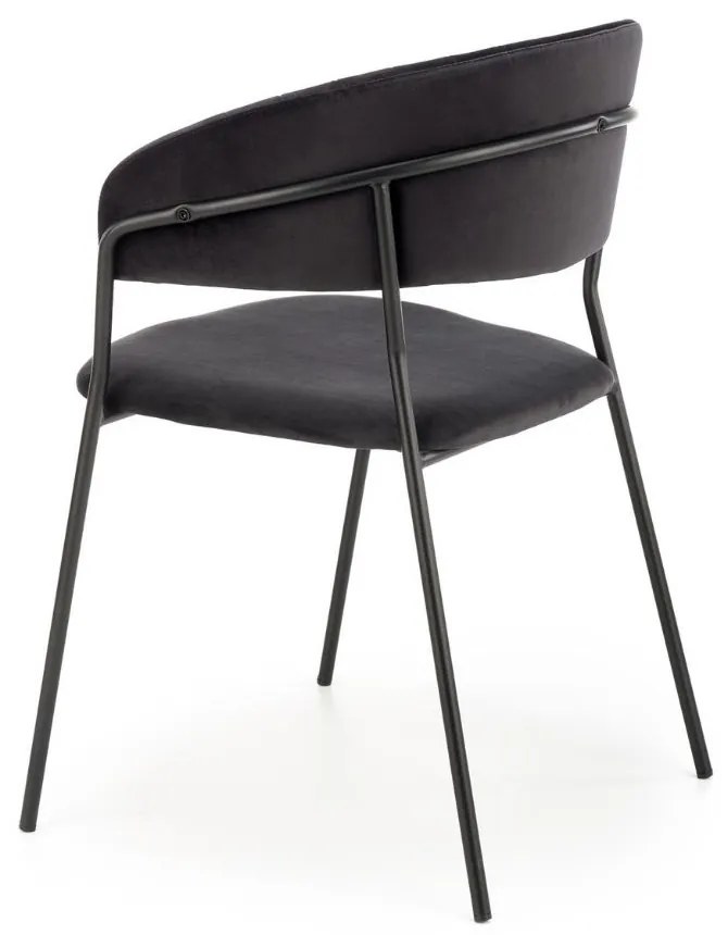 Scaun de bucaterie Rolland, negru