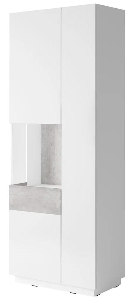 Zondo Vitrină Stacey Typ 12 (beton + alb). 1030489