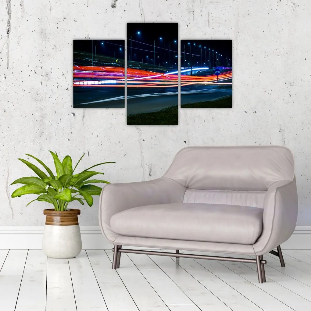 Tabloul orașului nocturn (90x60 cm)