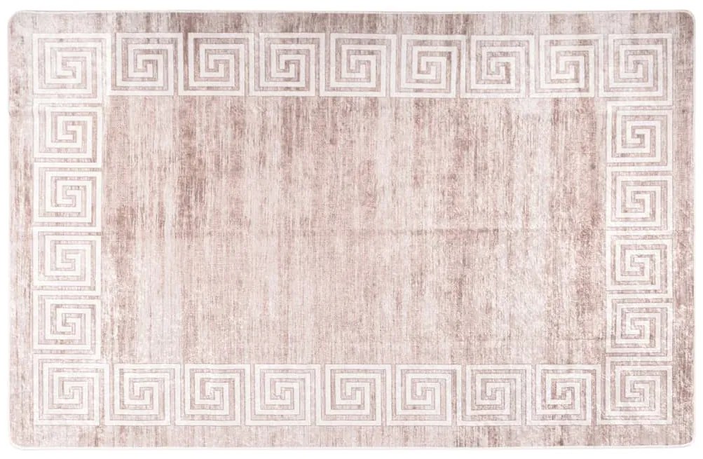 vidaXL Covor lavabil, bej, 80x150 cm, antiderapant