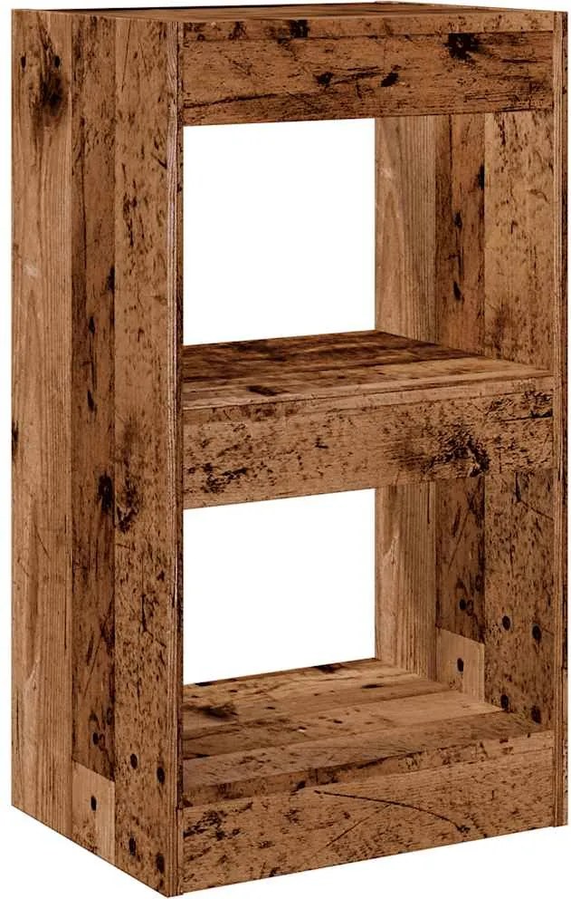 vidaXL Bibliotecă/Separator cameră, lemn vechi, 40x30x72 cm