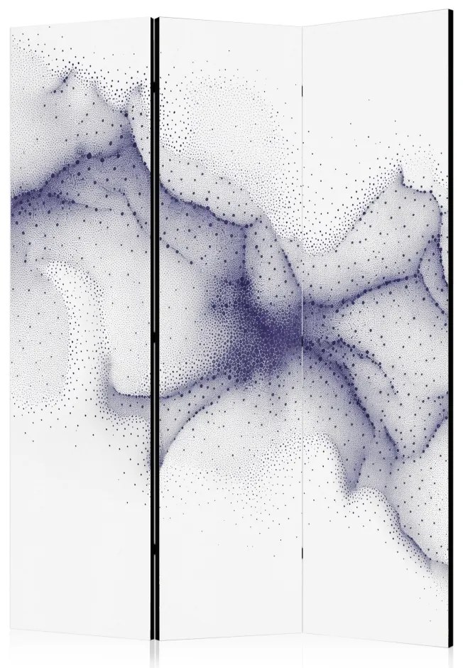 Paravan - Cosmic dots - subtle abstraction of navy blue dots on white background