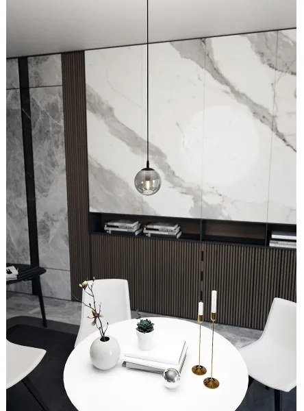 Lustră pe cablu COSMO 1xE14/10W/230V d. 14 cm negru/gri