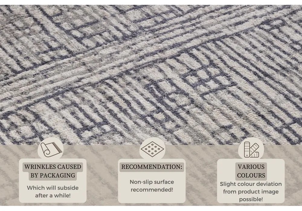 Covor gri 240x340 cm Terrain – Hanse Home