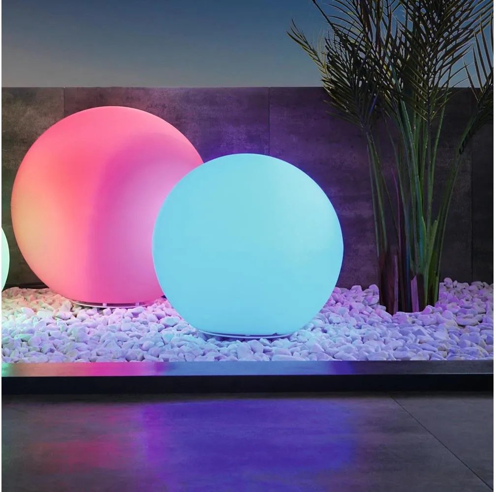 Eglo 98105 - Lampă de exterior LED RGBW MONTEROLO-C, 9W, 230V, IP65, Ø300 mm