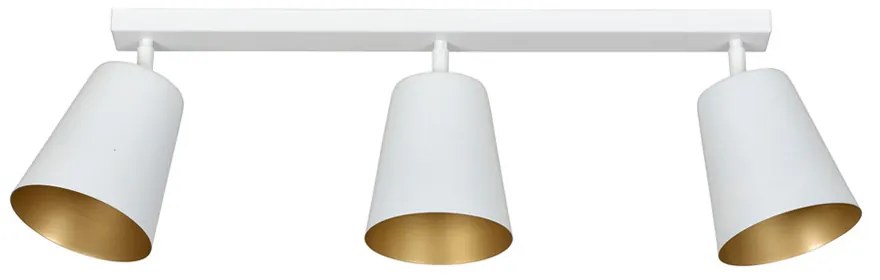 Lustra Plafon Prism 3 White / Gold 407/3 Emibig Lighting, Modern, E27, Polonia